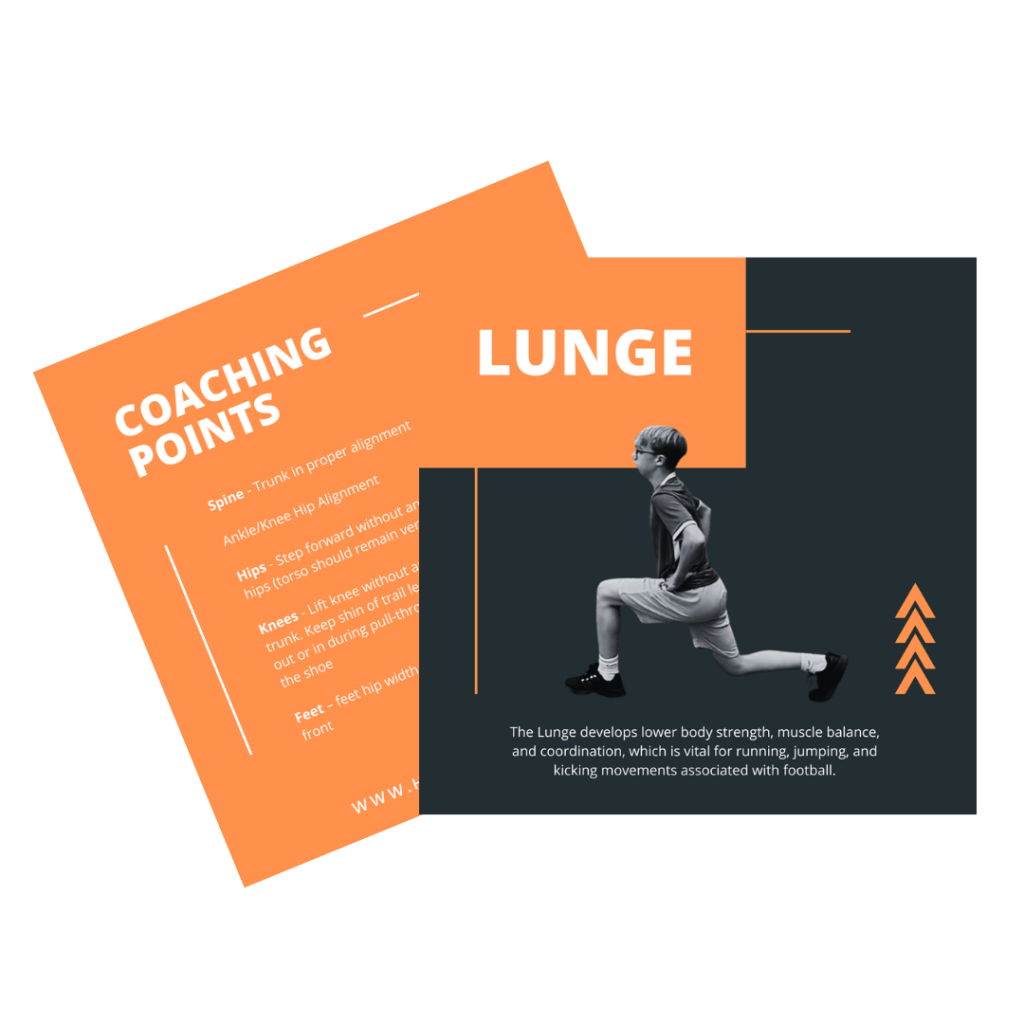 Cue cards for key exercises included in the 'Ready, Steady, Go' Framework